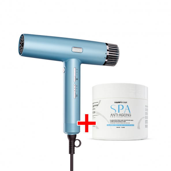 Фен Bloom Sky Blue (+ подарок Happy Hair SPA Anti-Ageing)